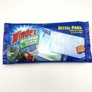 Windex Outdoor All in One Window Glass Cleaning Refill Pads 2 Pack Discontinued